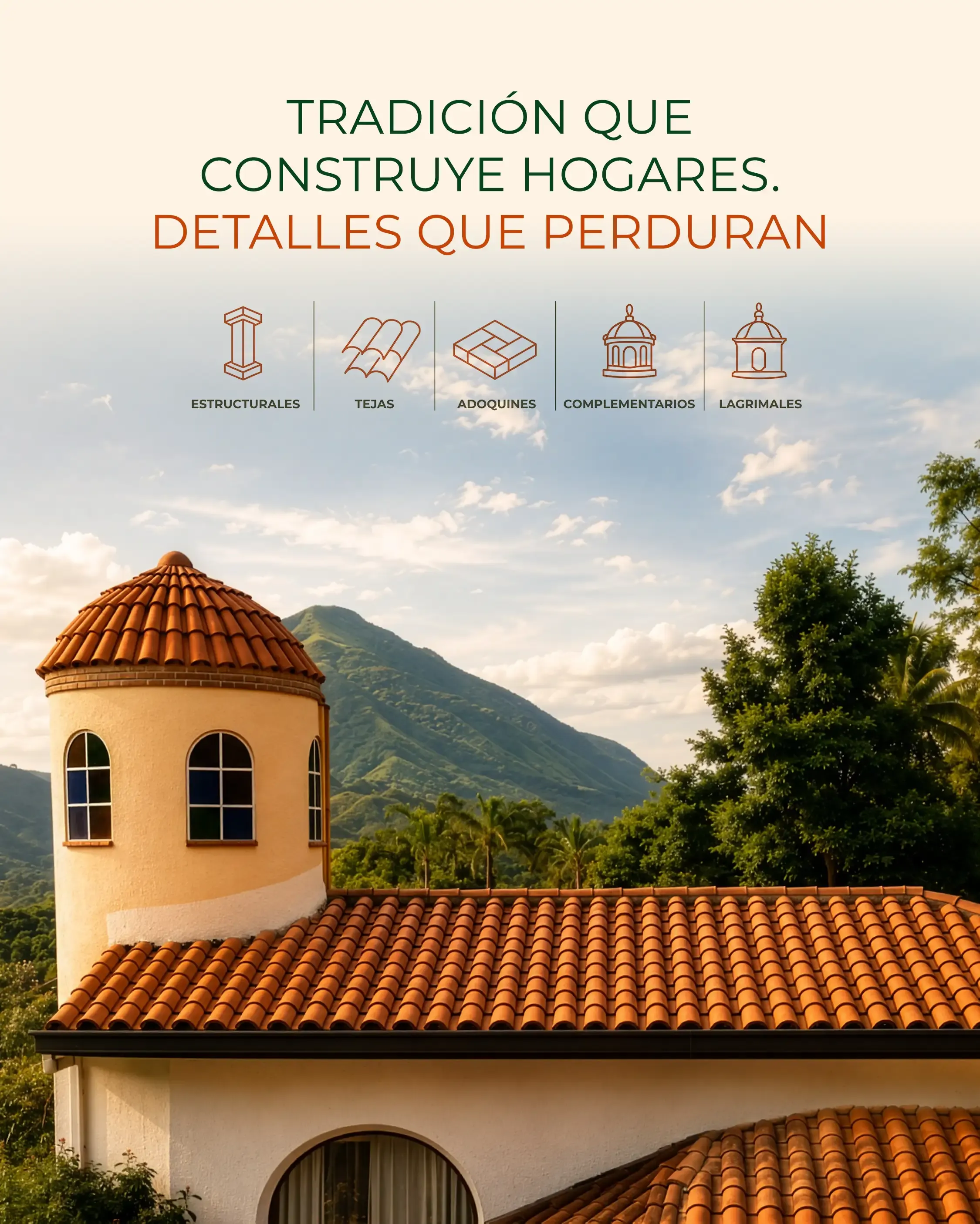 Tejas, ladrillos y fachadas arquitectónicas - El Tejar de Supía